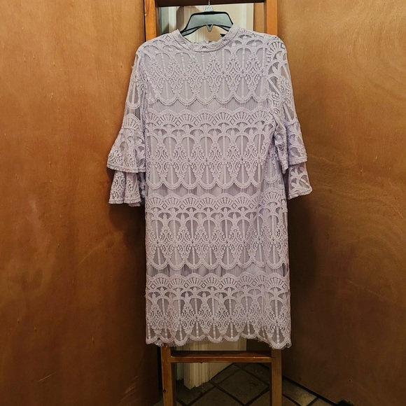 Elegant Lace Dress in Lavender - Picture 1 of 3